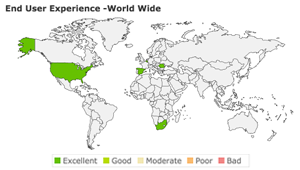 Site24x7 RUM World Map