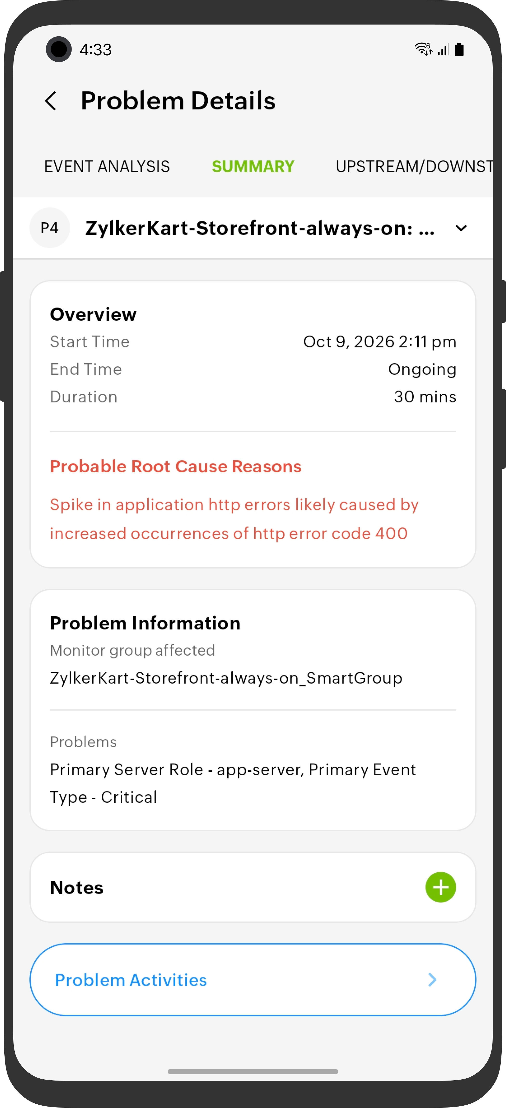 Problem Summary