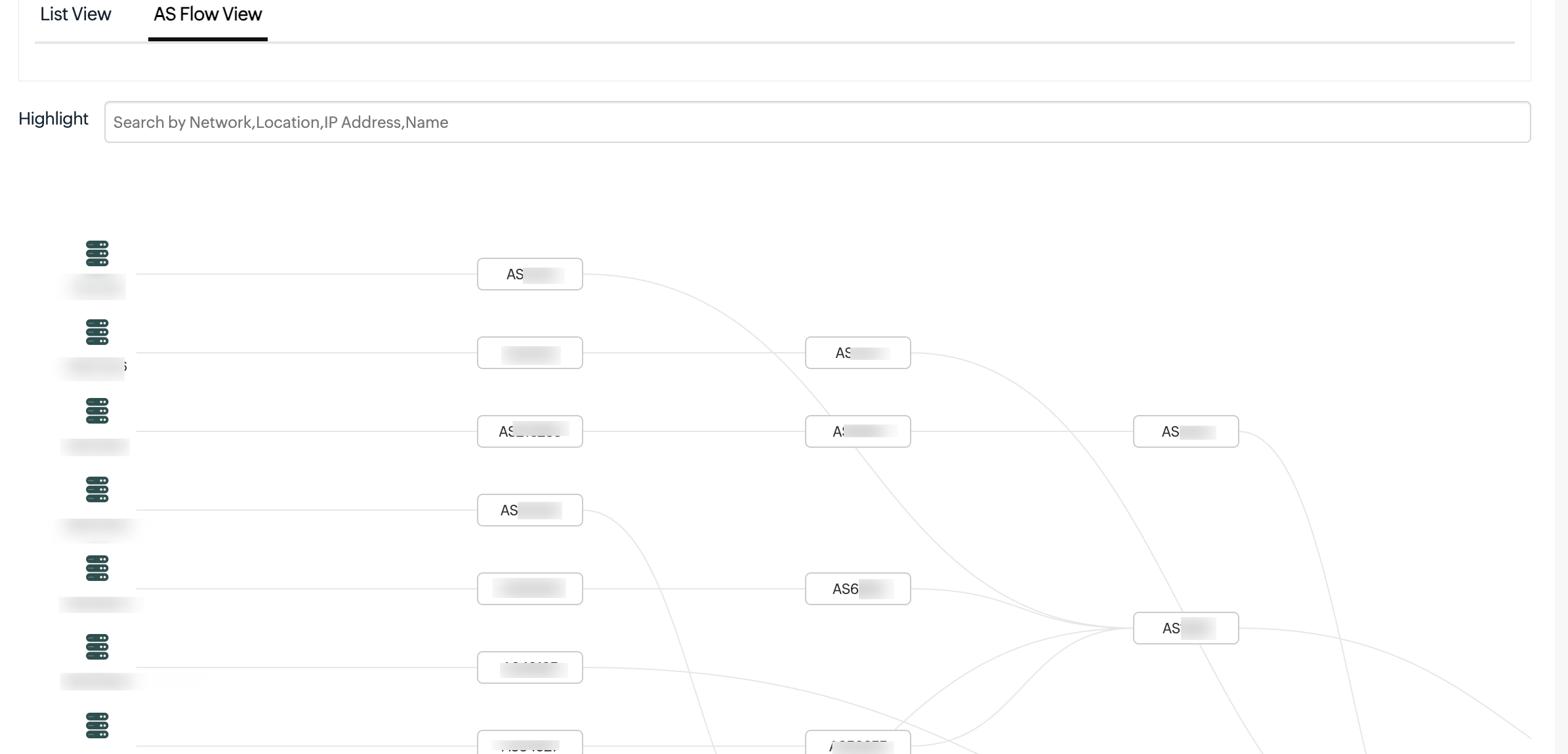 AS Flow View