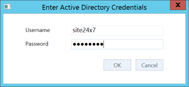 Active directory credentials