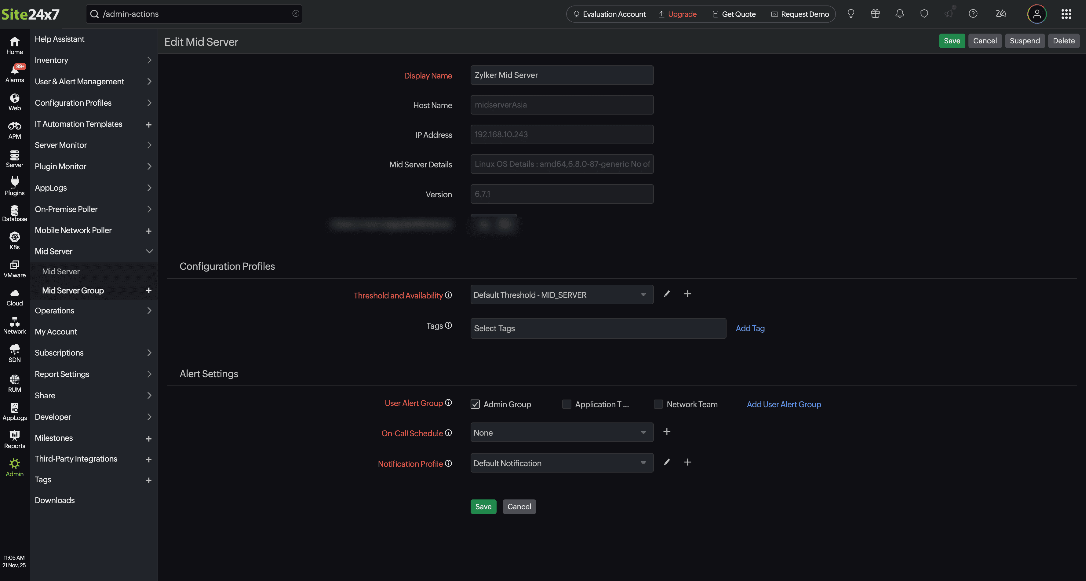 Edit Mid-server Edit Mid-server