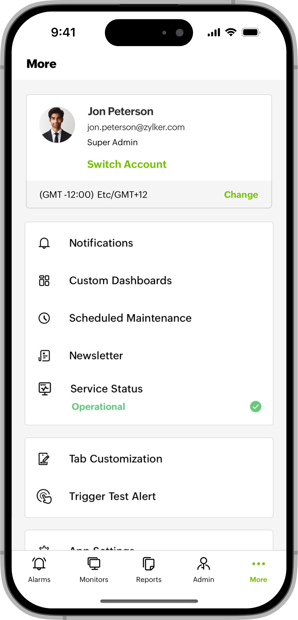 More Settings More Settings