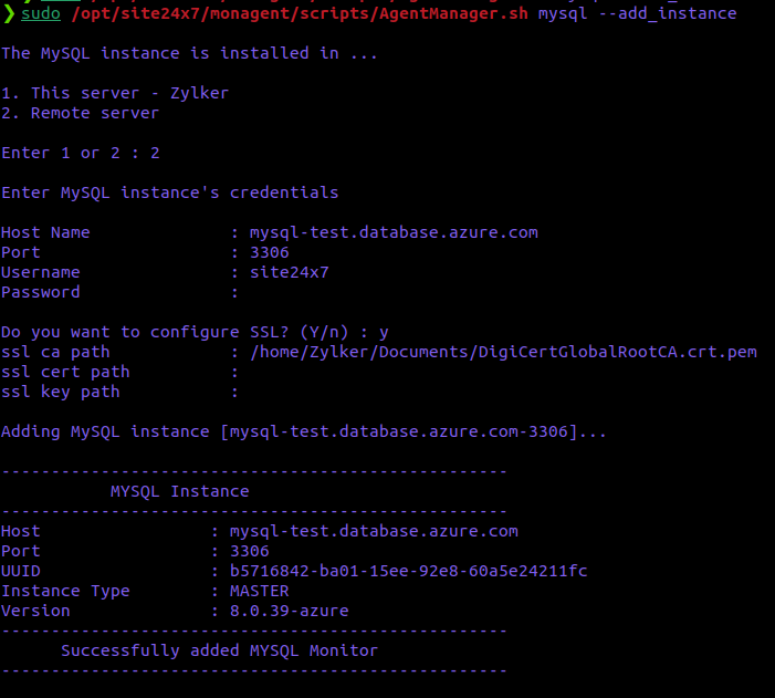 MySQL SSL Configuration