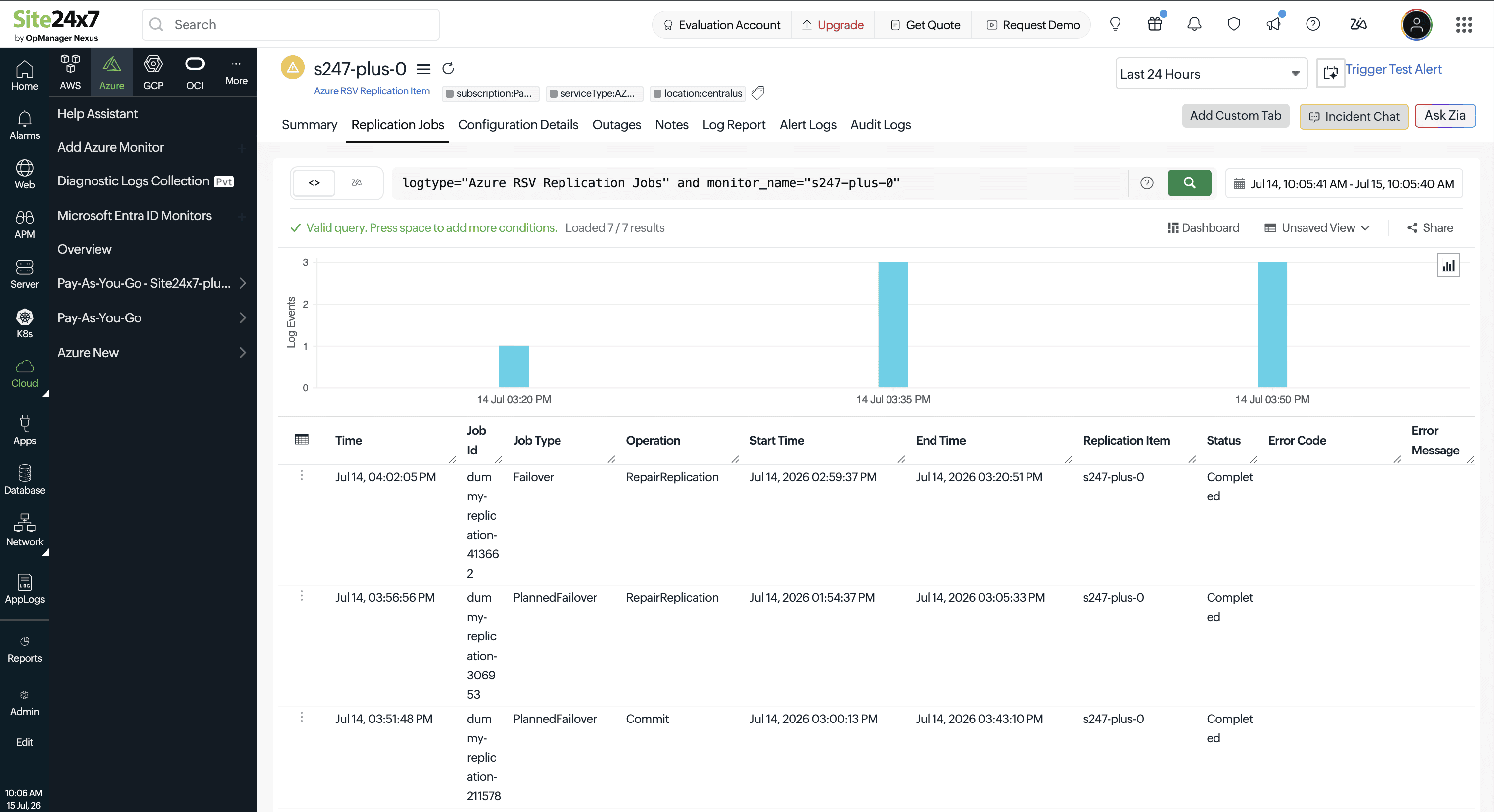 RSV Replications Jobs extension