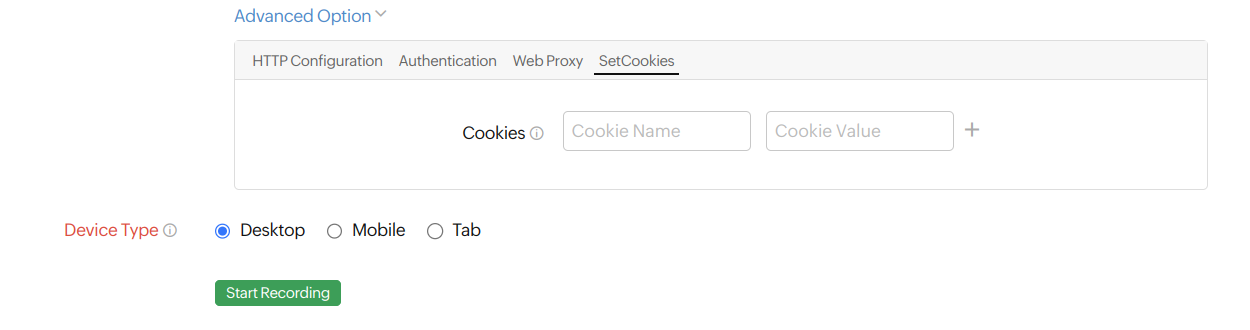 Web Transaction Set Cookies